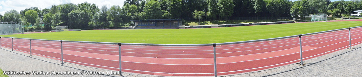 BBZ Stadion an der Bodenseestraße Memmingen aufgenommen am 10. Juni 2017
