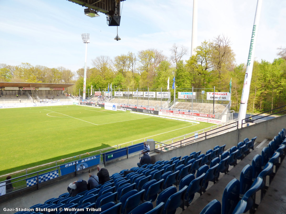 GAZI-Stadion Stuutgart aufgenommen am 12. April 2014