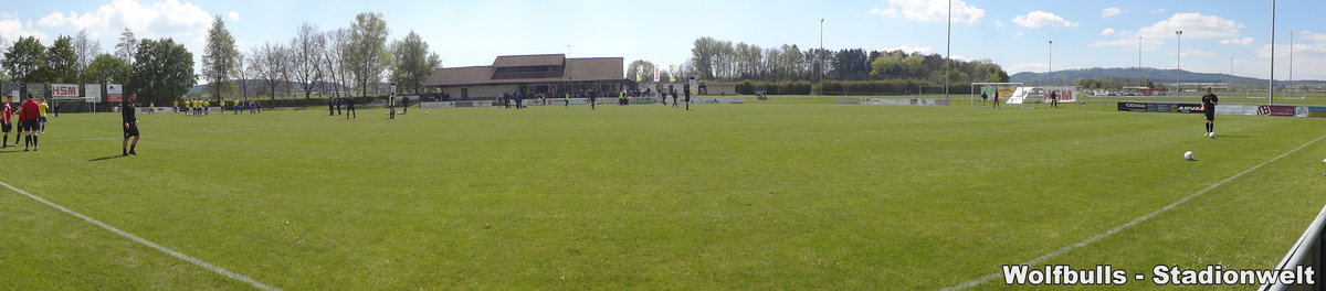 HSM-Sportzentrum am Aubach Frickingen aufgenommen am 29. April 2017