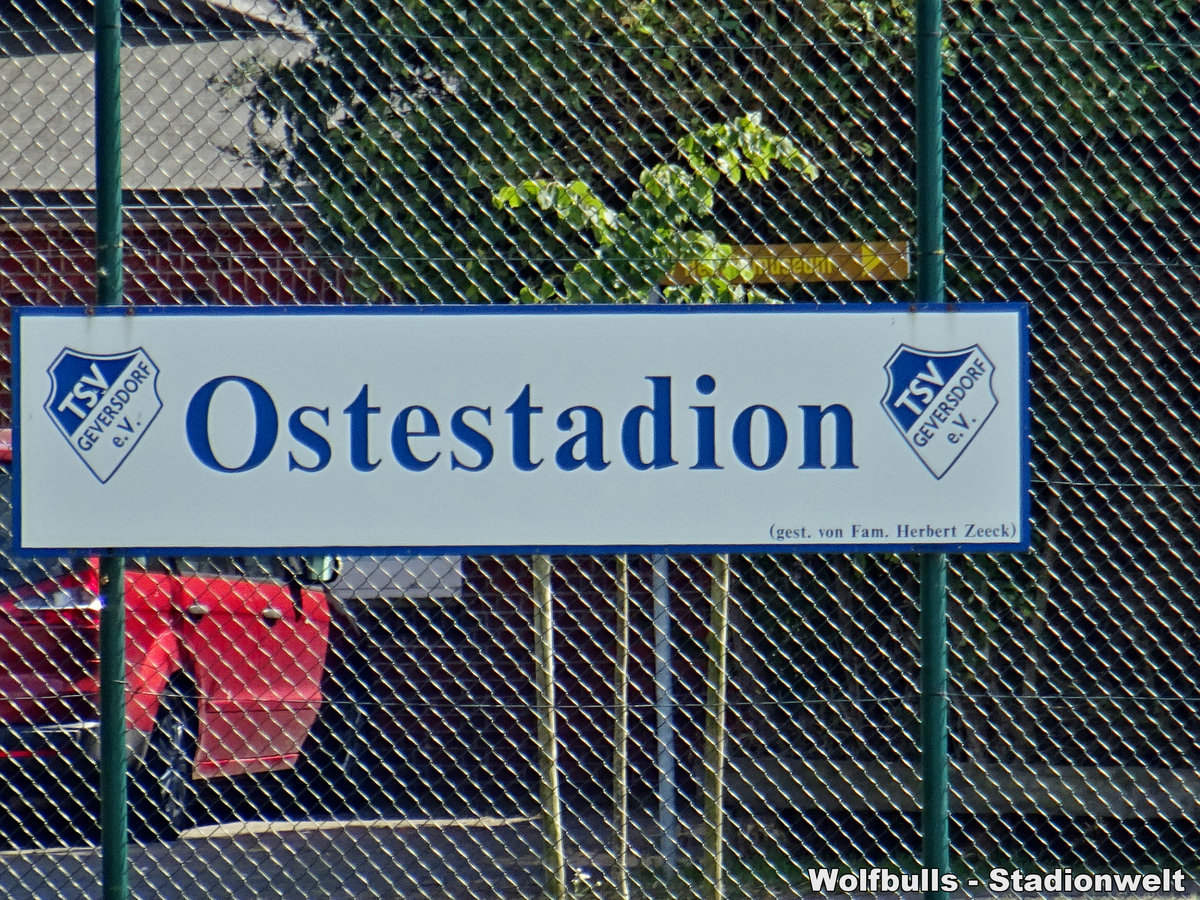 Ostestadion Geversdorf aufgenommen am 27. Juli 2019