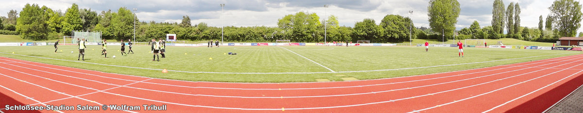 Schlosee-Stadion Salem aufgenommen am 20. Mai 2017