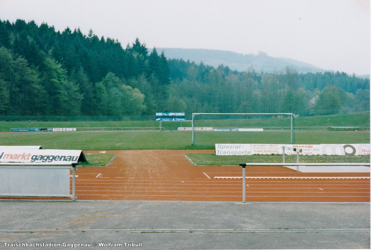 Traischbachstadion Gaggenau aufgenommen am 26. August 1995