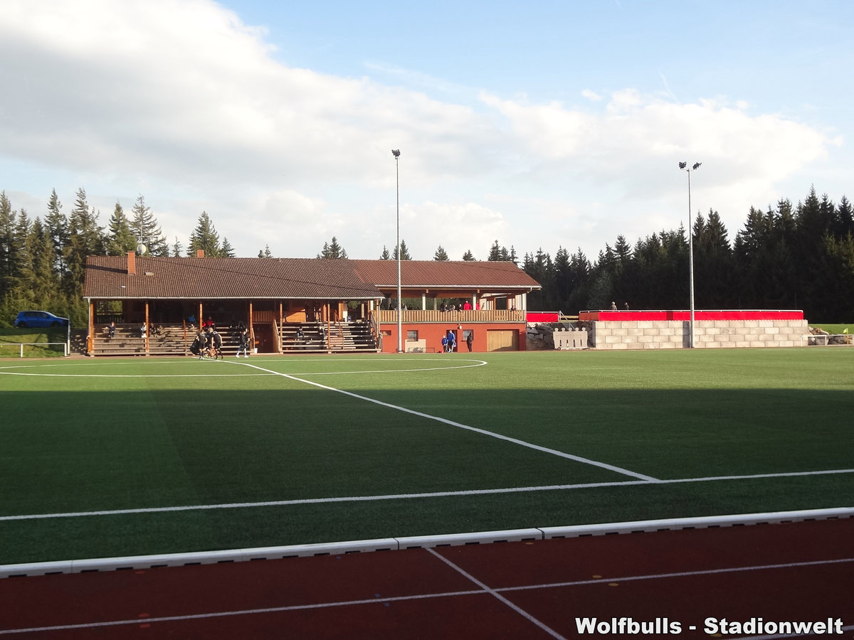 Waldstadion Bonndorf aufgenommen am 25. April 2018