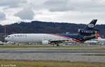 n382wa/727543/eine-mcdonnell-douglas-md-11f-von-world Eine McDonnell Douglas MD-11(F) von World Airways Cargo mit der Kennung N382WA aufgenommen am 04.12.2011 auf dem Flughafen Zürich