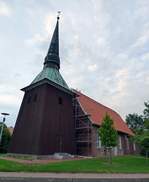 St. Petri Kirche in Osterbruch aufgenommen am 09.06.2017
