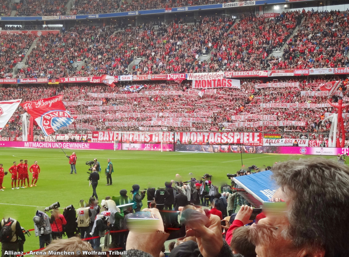 Allianz-Arena München aufgenommen am 02. April 2016