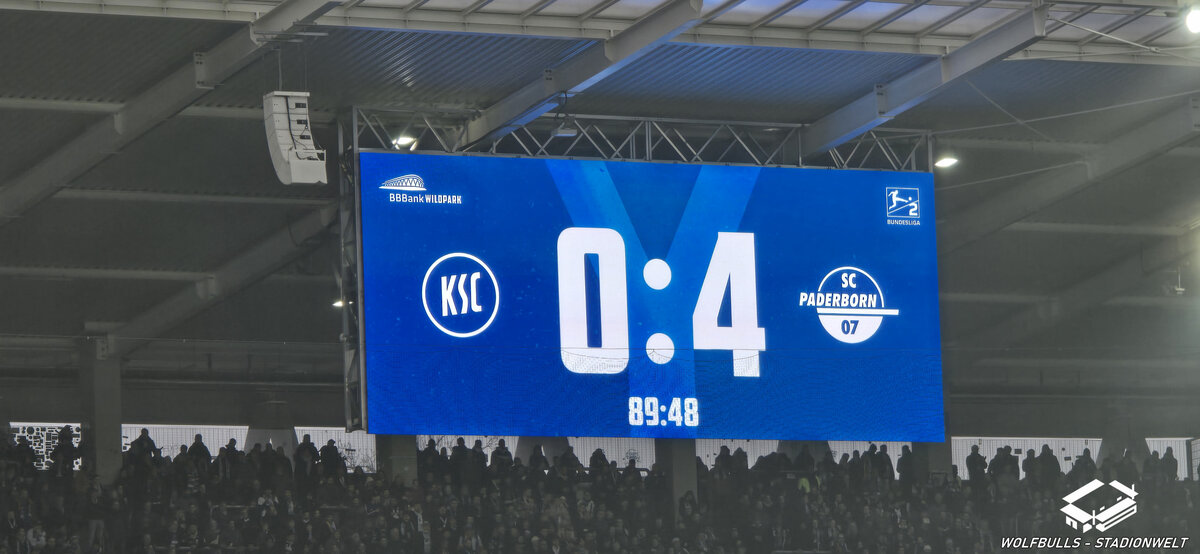 BBBank Wildpark Karlsruhe | 13.12.2025 | Karlsruher SC - SC Paderborn 07 0:4 | Zuschauer: 28.166