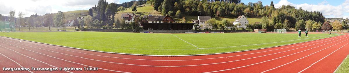 Bregstadion Furtwangen aufgenommen am 03.Oktober 2016