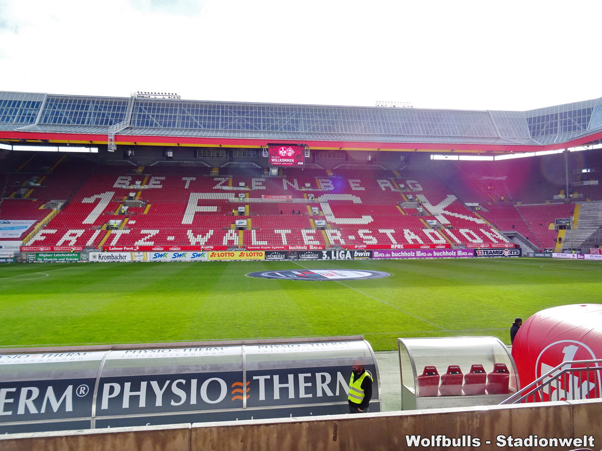 Fritz-Walter Stadion Kaiserslautern aufgenommen am 02. November 2019