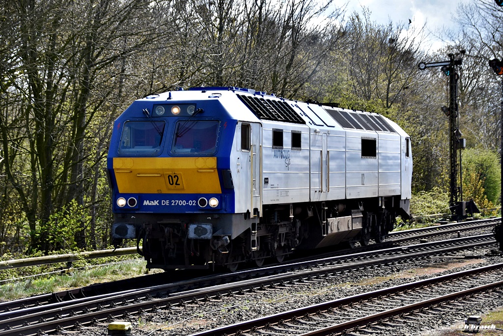MAK de 2700-02 beim umsetzen im bahnhof niebüll,17.04.17