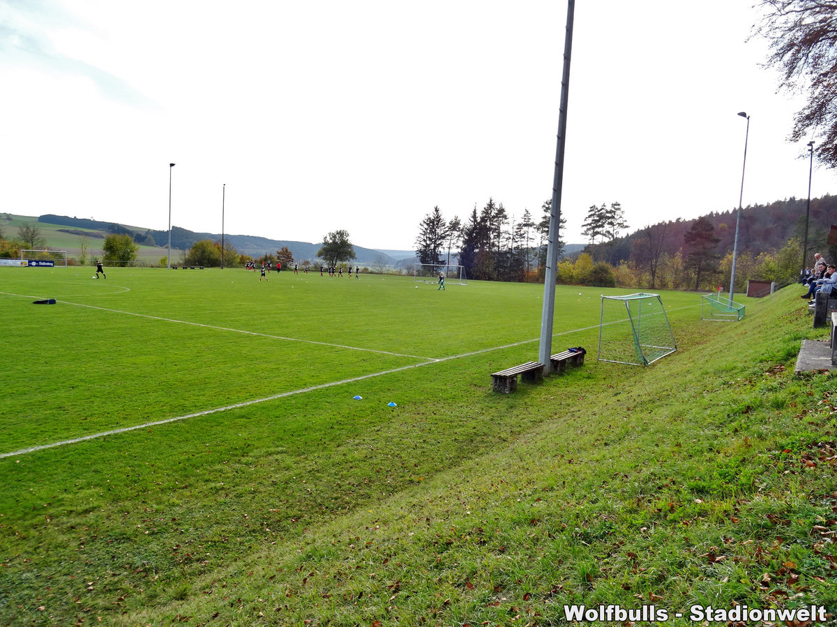 Sportplatz Aulfingen aufgenommen am 17. Oktober 2019