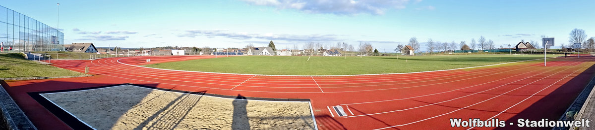 Stadion im Sportpark Haslach Löffingen aufgenommen am 30. November 2019