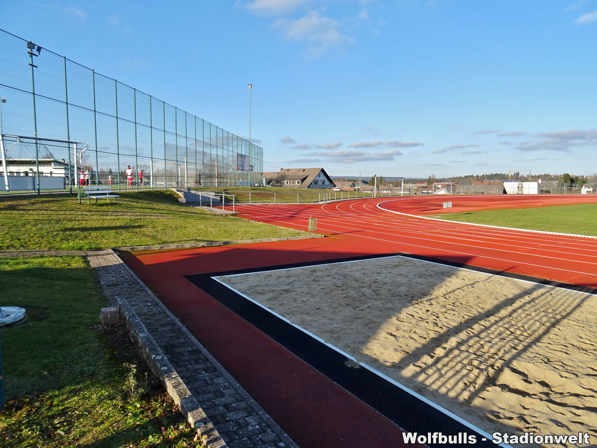 Stadion im Sportpark Haslach Löffingen aufgenommen am 30. November 2019