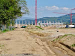 freiburg-neues-stadion/655405/baustelle-stadionneubau-sc-freiburg-aufgenommen-am Baustelle Stadionneubau SC Freiburg aufgenommen am 01. Mai 2019