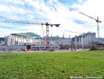 Baustelle Stadionneubau SC Freiburg aufgenommen am 16.